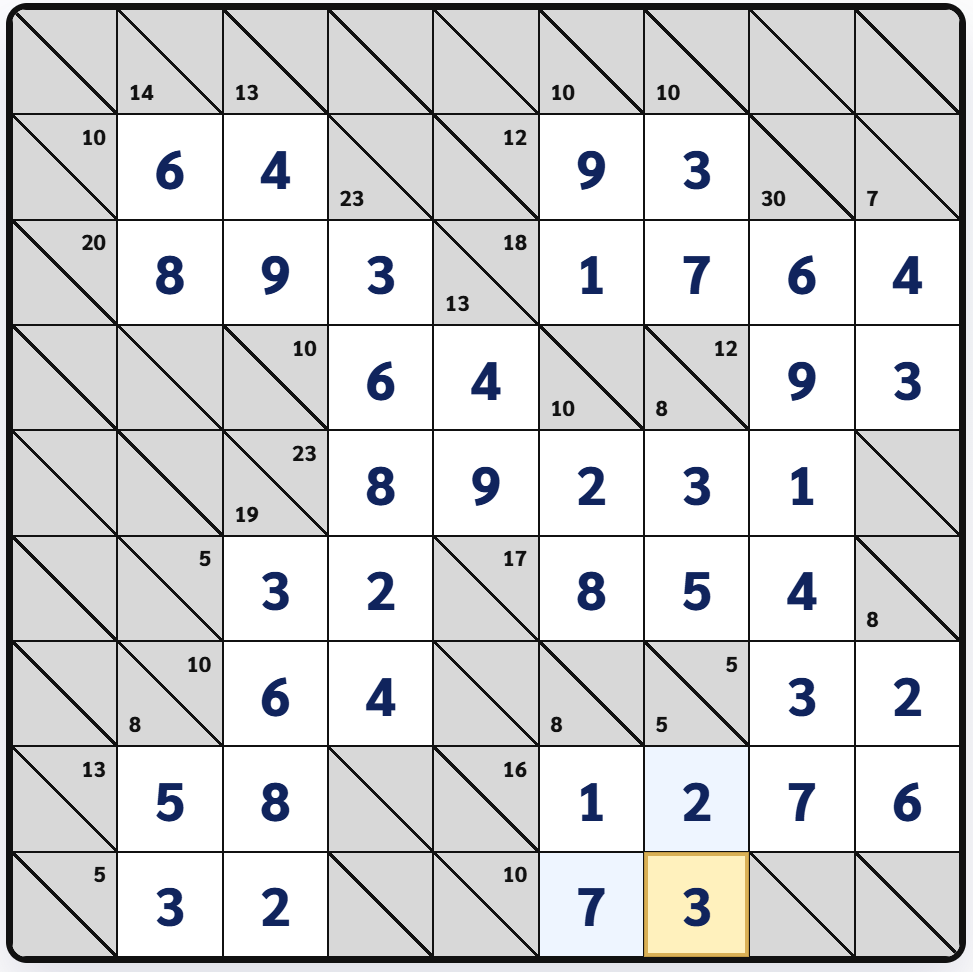 Kakuro example