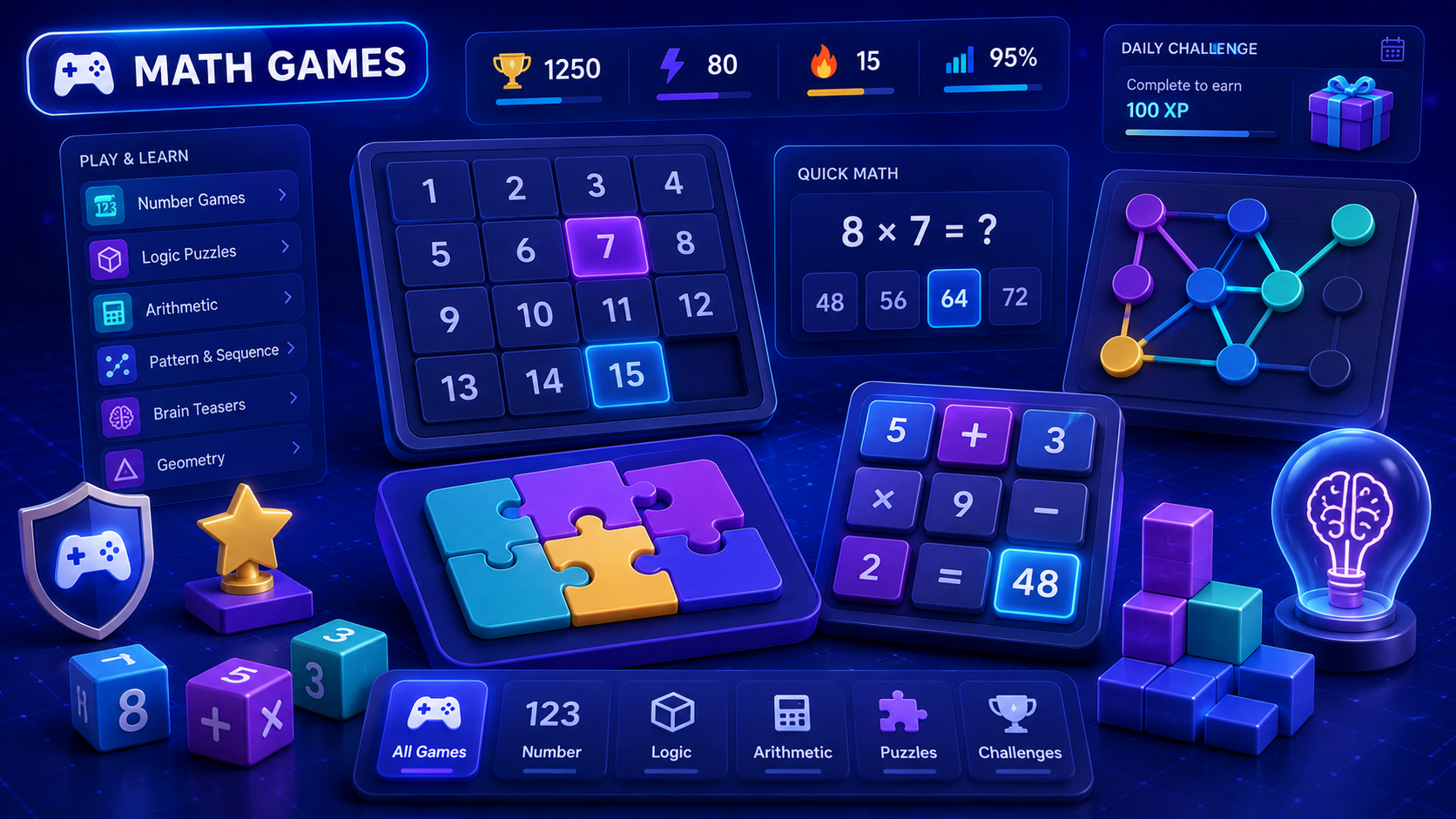 เกมคณิตและ Logic Puzzle